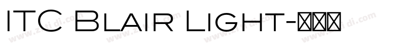 ITC Blair Light字体转换